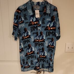 Graphic Blue Men's Casual Shirt